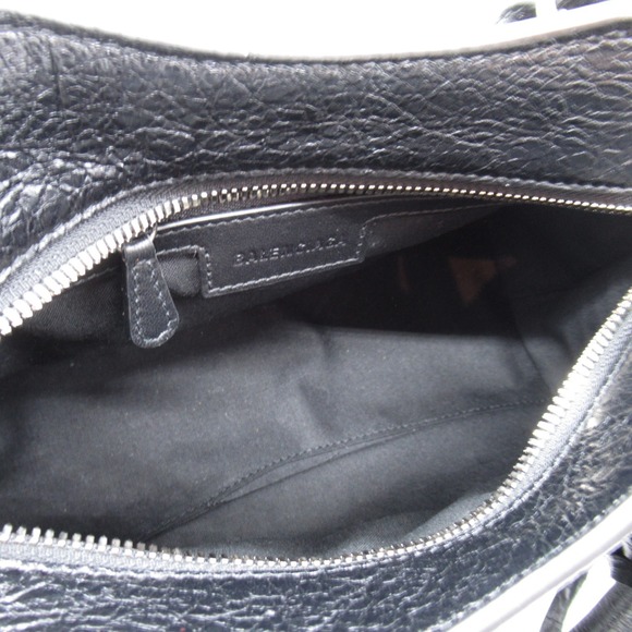 BALENCIAGA Neo Cagoule XS 2-Way Shoulder Bag Lambskin (Sheepskin) Women's Black - Picture 6 of 8